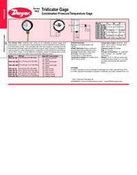 Thumbnail of document Data Sheet - TRI2 Tridicator Gage